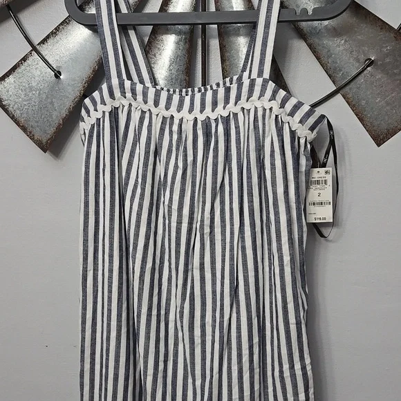 Striped Blue and White Kids Dress